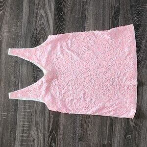 J. Crew PINK sequin Tank Top